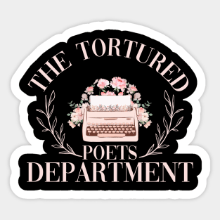 Taylor Swift Tortured Poets Typewriter Sticker